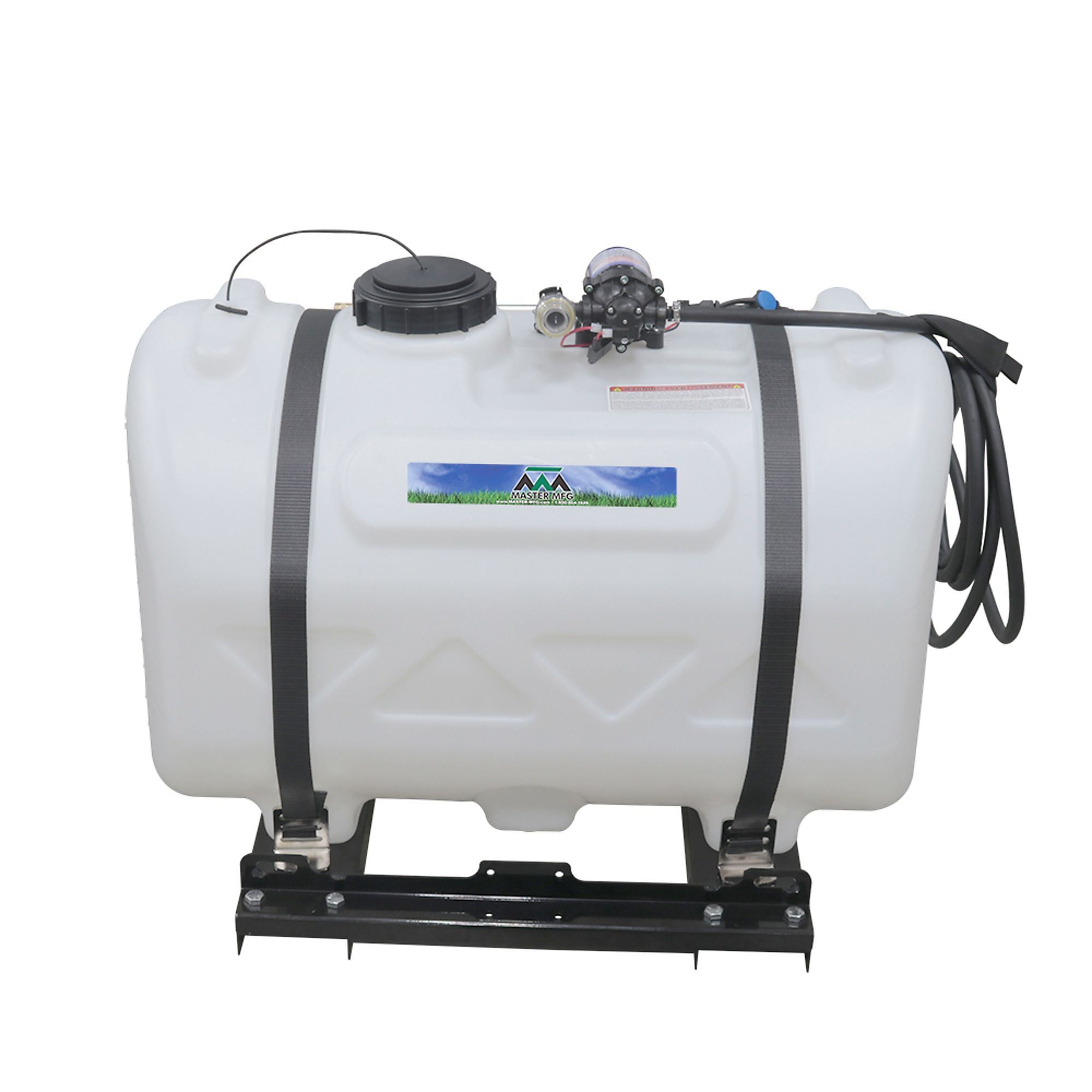 Master MFG, 60-Gallon Deluxe Skid Spot Sprayer – 2.2GPM, Tank Size 60 Gal, Flow 2.2 GPM, Model# UNO-01-060D-MM